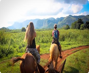 Randonnée à cheval à Vinales